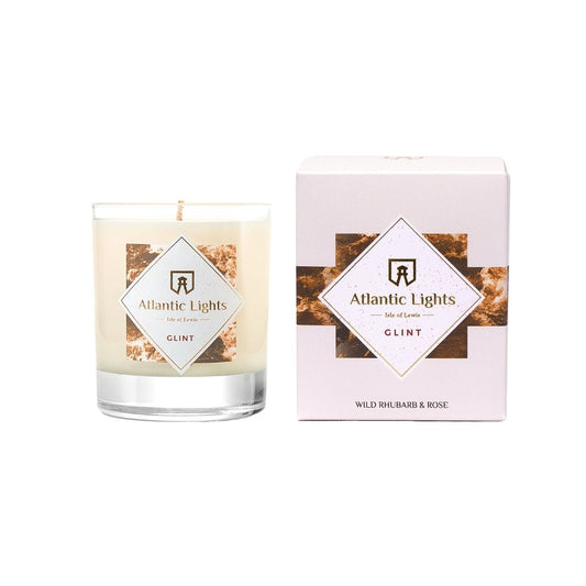 Glint  Candle - Wild Rhubarb & Rose