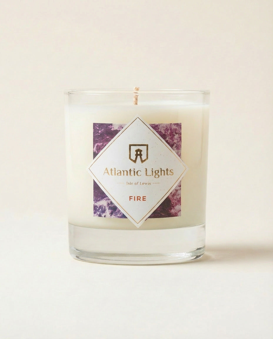 Scottish handmade bluebell candle